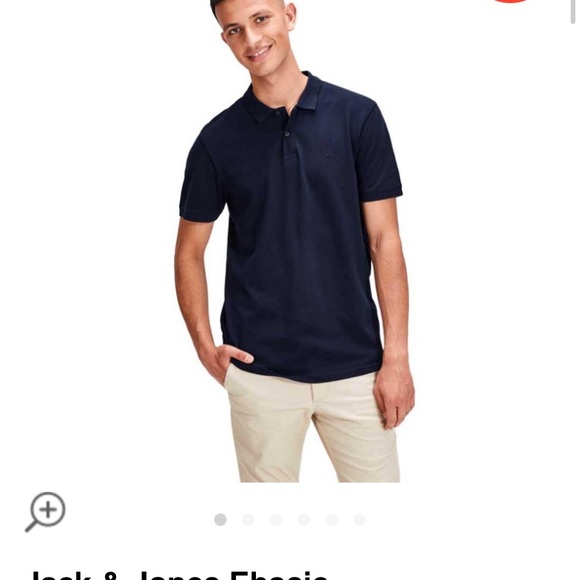 Jack and Jones | Button T-Shirt - Picture 1 of 7